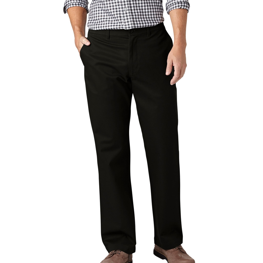 Denver Hayes Men's Flat Front Relaxed Khaki with 360° Flextech Waist Pant 42x30